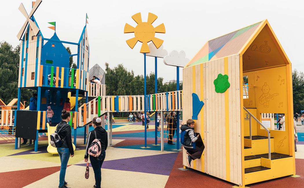 Детские игровые площадки, построенные по Программе развития общественных  пространств Республики Татарстан - Инде