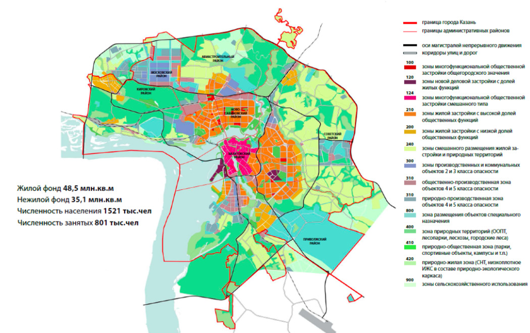План развития казани до 2030 года схема на карте
