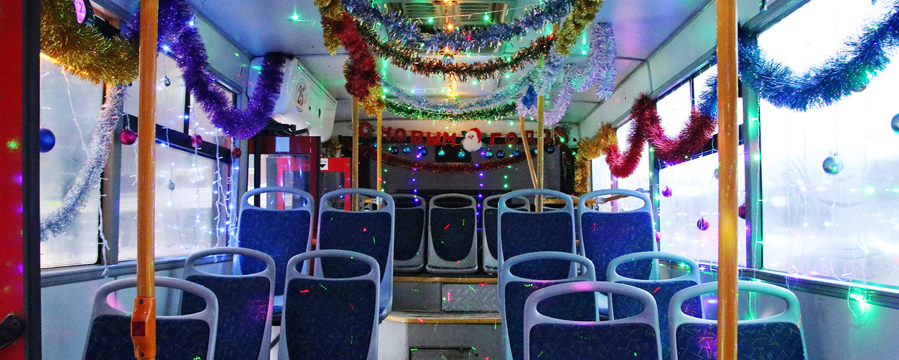 В новогоднюю ночь будут курсировать 2 троллейбуса и десятки маршруток